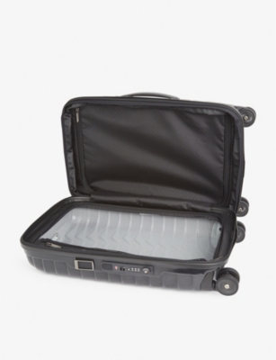 Shop Samsonite Spinner Hard Case 4 Wheel Expandable Polypropylene Cabin Suitcase 55cm In Black