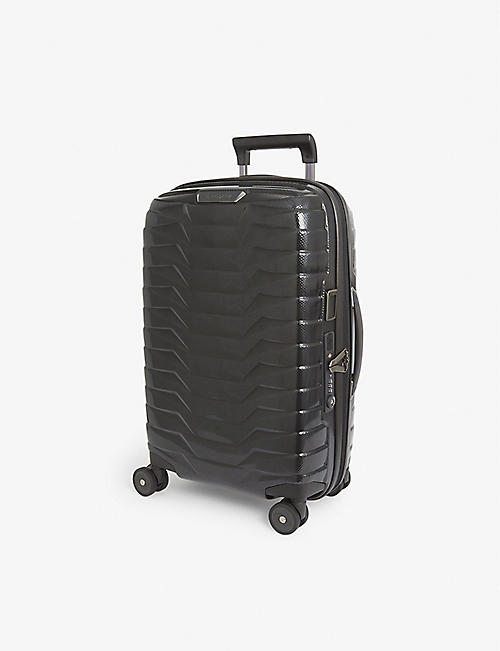 SAMSONITE: Spinner hard case 4 wheel expandable polypropylene cabin suitcase 55cm