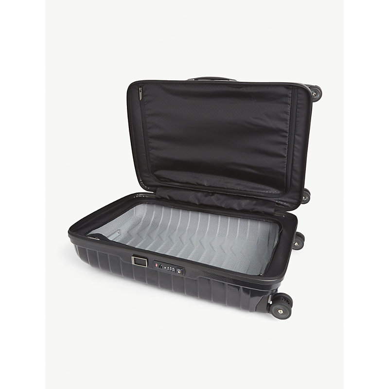 Shop Samsonite Black Spinner Hard Case 4 Wheel Polypropylene Cabin Suitcase