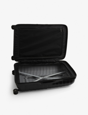 Shop Samsonite Black Proxis Spinner Hard Case 4 Wheel Cabin Suitcase 77cm