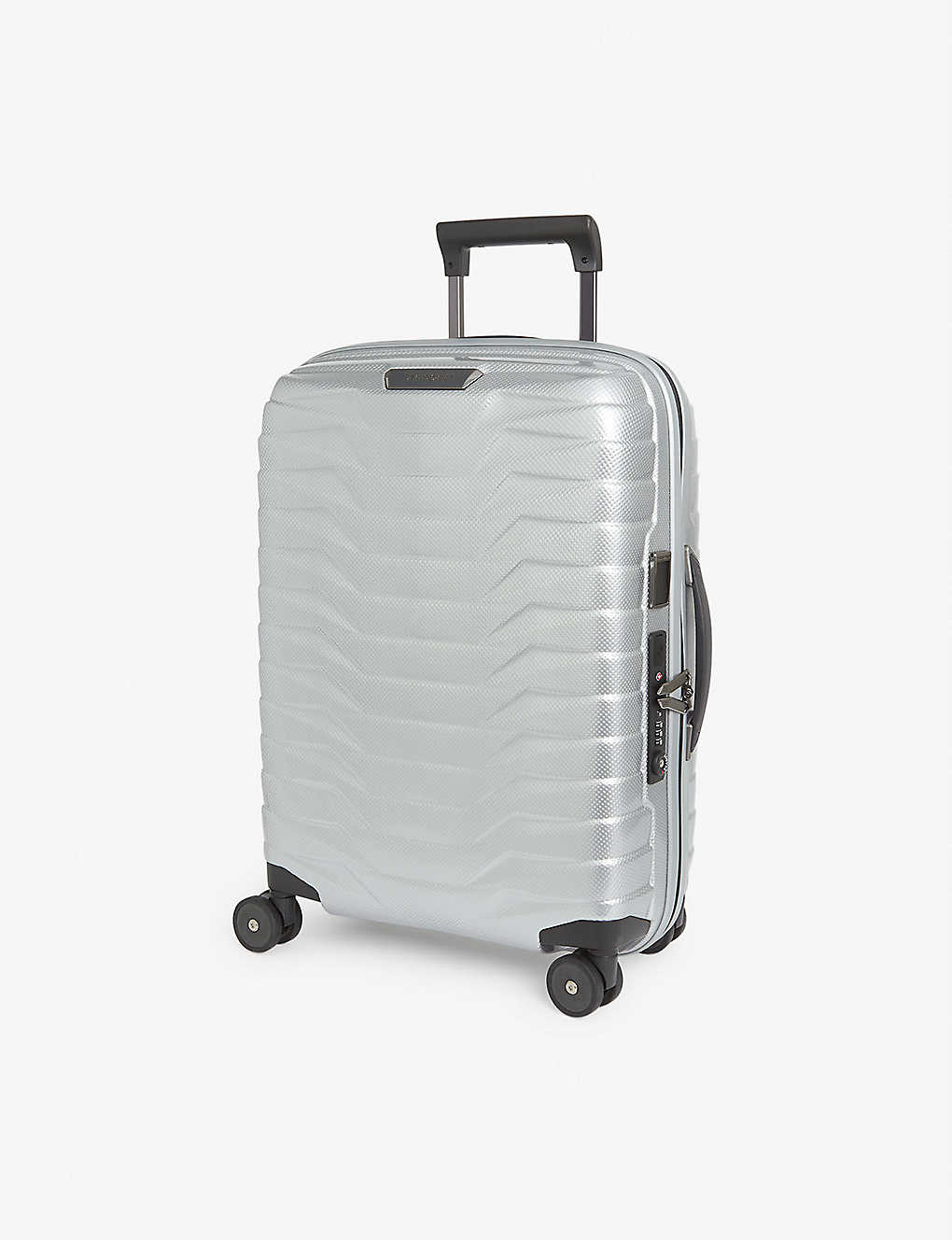 Samsonite Proxis Spinner Expandable Four-wheel Suitcase 55cm In Silver