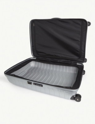 Samsonite Spinner Expandable Four-wheel Polypropylene Suitcase 81cm In Silver