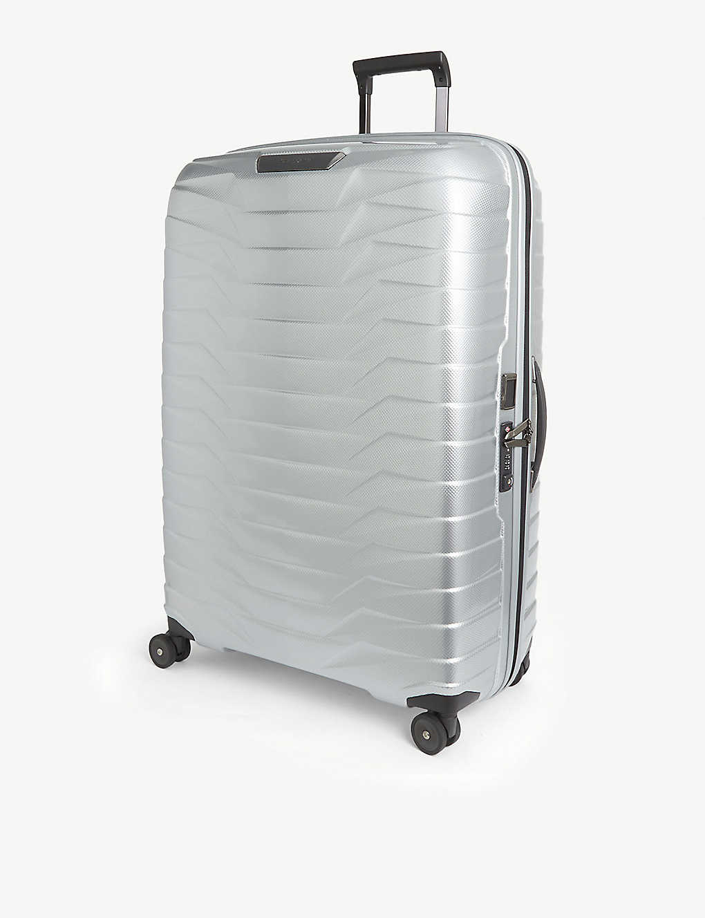 Samsonite Spinner Expandable Four-wheel Polypropylene Suitcase 81cm In Silver