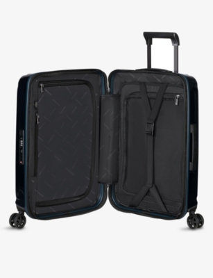 Shop Samsonite Dark Blue Spinner Hard Case 4 Wheel Cabin Suitcase 55cm