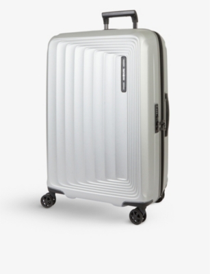 Samsonite Spinner Four-wheel Suitcase 55cm In Matt Silver