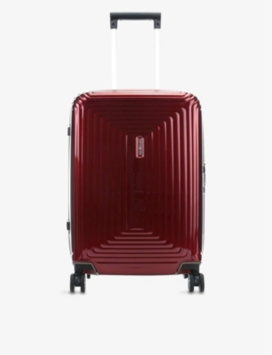 Samsonite Spinner Four-wheel Suitcase 55cm In Metallic Red