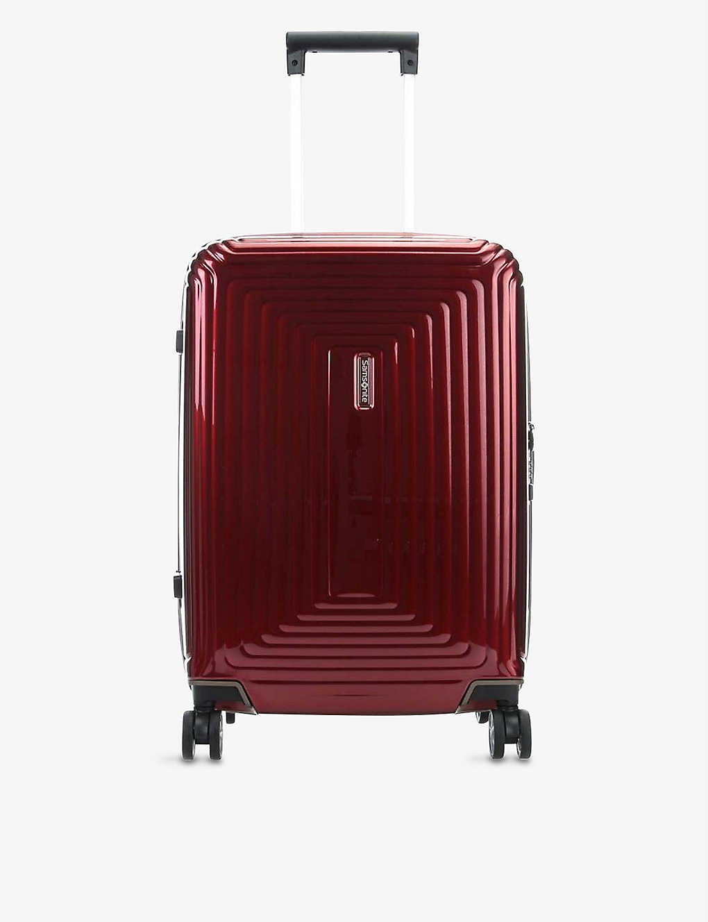 Samsonite Spinner Four-wheel Suitcase 55cm In Metallic Red