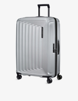 Samsonite Spinner Four-wheel Polypropylene Suitcase 75cm In Matt Silver