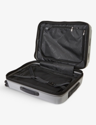 Shop Samsonite Matt Silver Spinner Hard Case 4 Wheel Polypropylene Cabin Suitcase