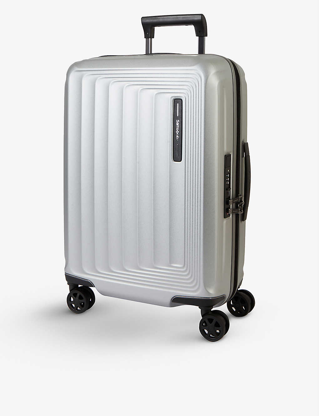 Samsonite Spinner Four-wheel Polypropylene Suitcase 65cm In Matt Silver