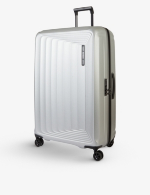 Samsonite Spinner Four-wheel Suitcase 81cm In Matt Silver