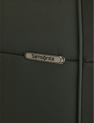 SAMSONITE: Spinner soft-shell 4 wheel branded woven suitcase 78cm