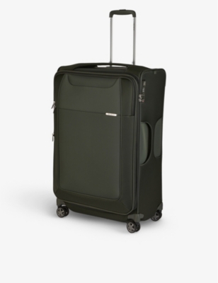 SAMSONITE: Spinner soft-shell 4 wheel branded woven suitcase 78cm