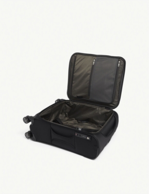 Shop Samsonite Black Spinner Soft-shell 4 Wheel Branded Woven Cabin Suitcase