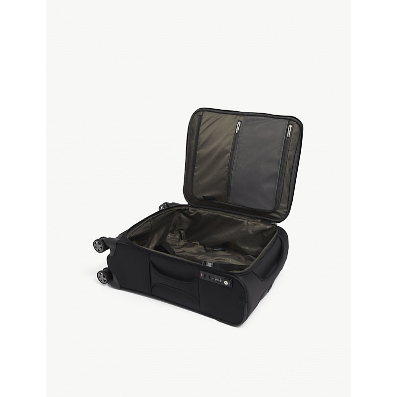 Shop Samsonite Black Spinner Soft-shell 4 Wheel Branded Woven Cabin Suitcase