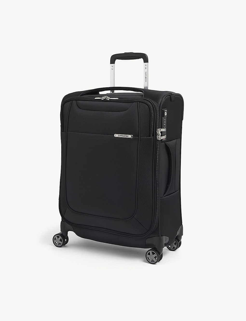 Samsonite Spinner Branded Woven Suitcase In Black