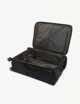 SAMSONITE: Spinner soft-shell 4 wheel branded woven suitcase 71cm