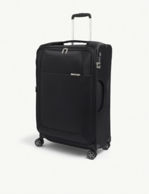 SAMSONITE: Spinner soft-shell 4 wheel branded woven suitcase 71cm