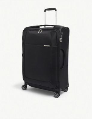 Samsonite Spinner Branded Woven Suitcase In Black