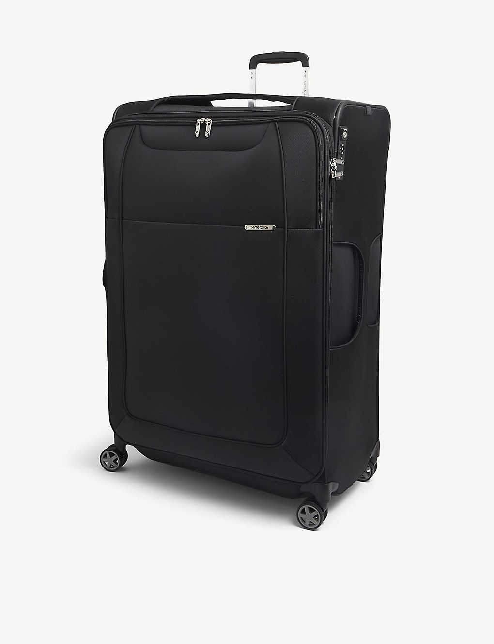 Samsonite Spinner Branded Woven Suitcase In Black
