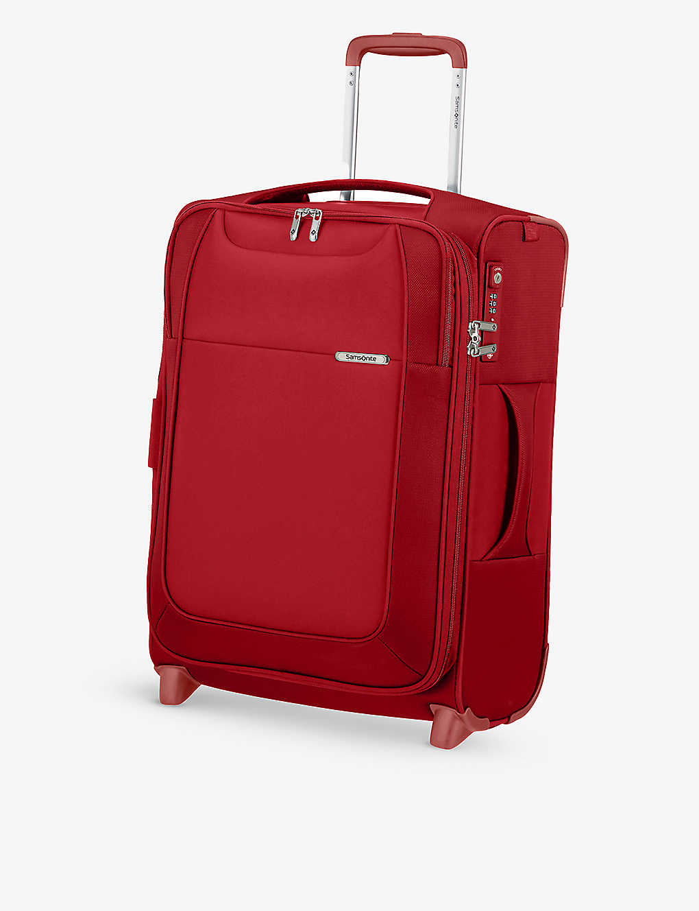 Samsonite Spinner Branded Woven Suitcase In Chili Red