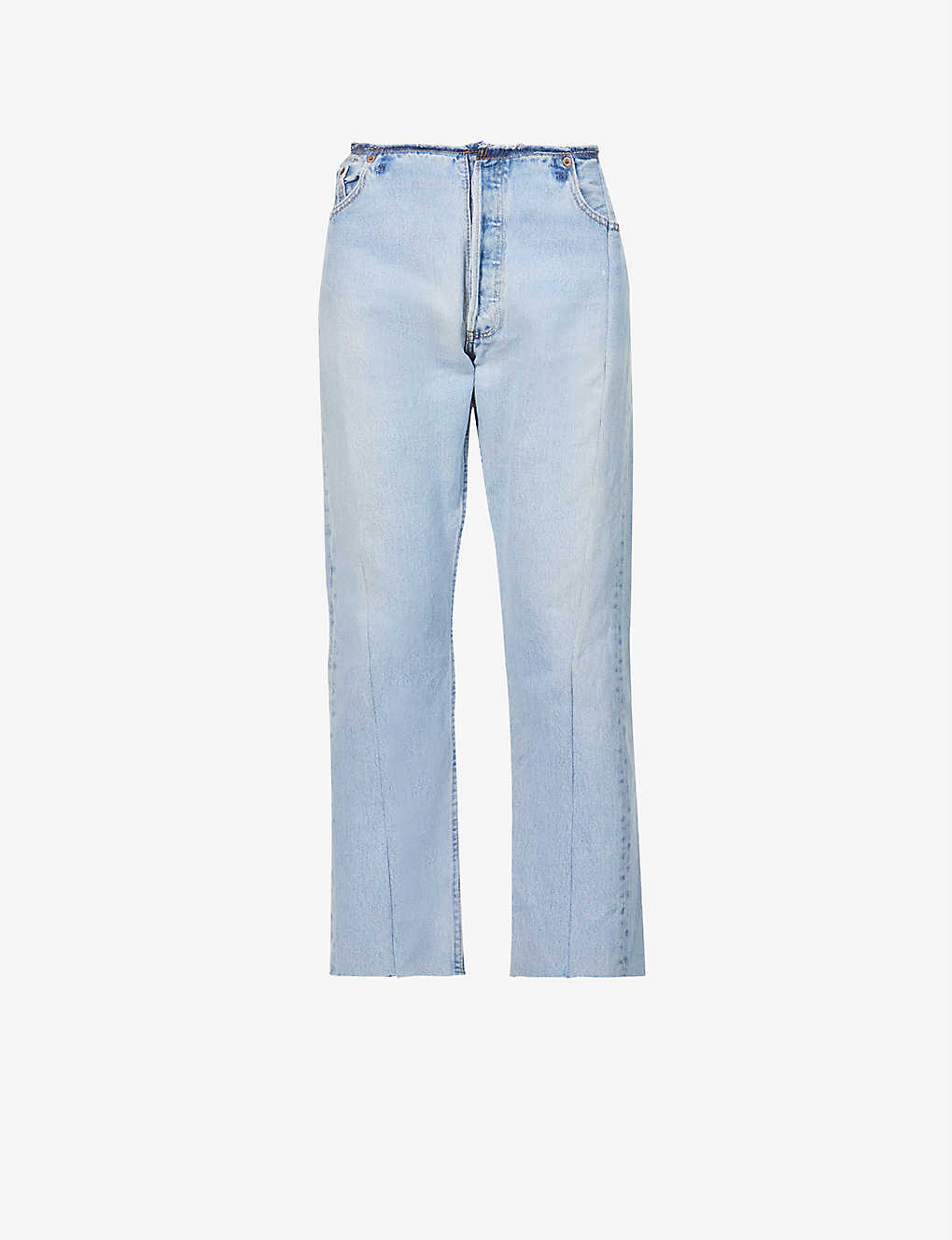 Selfridges & Co Men Clothing Jeans High Waisted Jeans Dad straight-leg high-rise jeans 