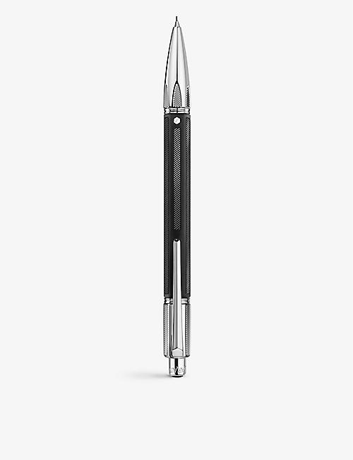 CARAN DACHE: Varius Rubracer silver-plated brass and rubber pencil