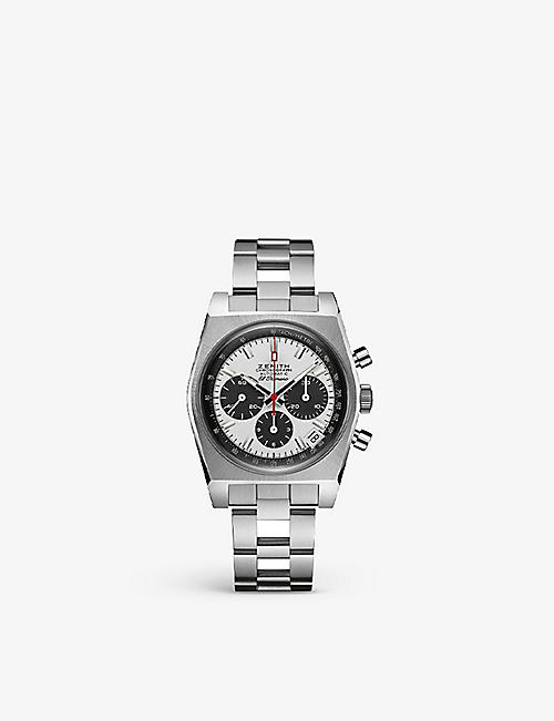 ZENITH: 03.A384.400/21.M384 Chronomaster Revival El Primero stainless-steel automatic watch