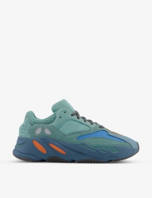 Yeezy Boost 700 V2 lace up mesh and suede low top trainers