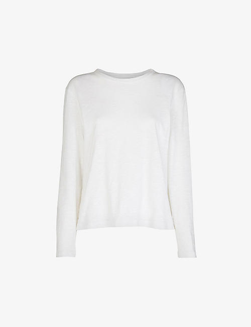 WHISTLES: Emily long-sleeved cotton T-shirt