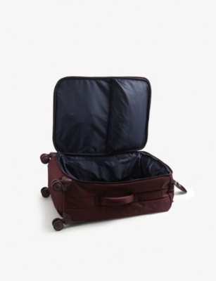Shop Lipault Bordeaux Plume Medium-trip Nylon Suitcase