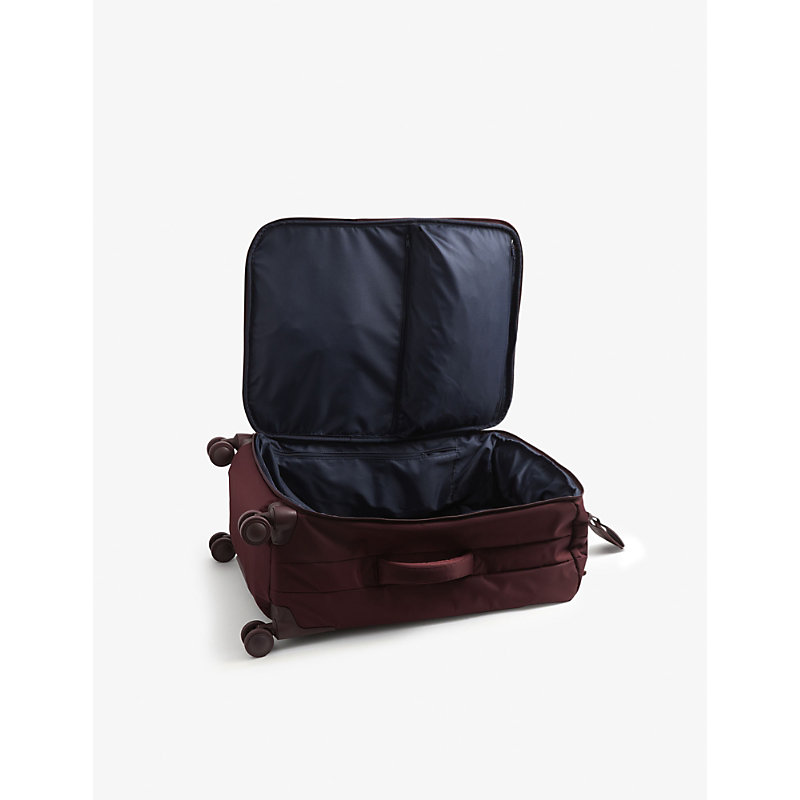 Shop Lipault Bordeaux Plume Medium-trip Nylon Suitcase