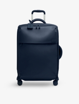 Lipault Plume Medium-trip Nylon Suitcase 63cm In Navy Blue
