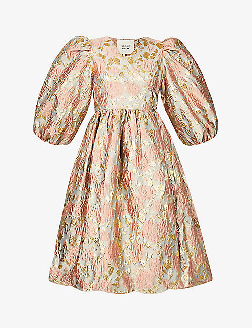 SISTER JANE: Spectrum floral-print woven midi dress