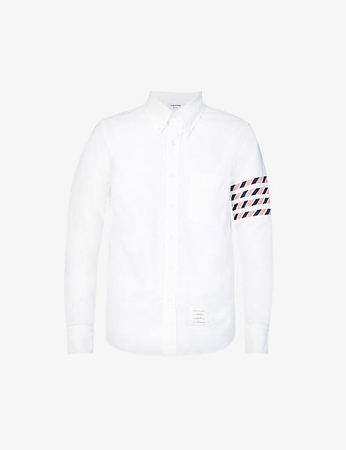 THOM BROWNE: Four-bar regular-fit cotton shirt