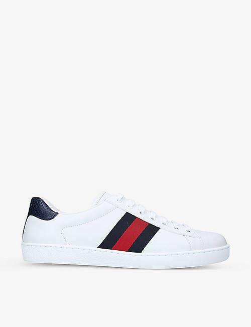 GUCCI: Men's New Ace leather trainers