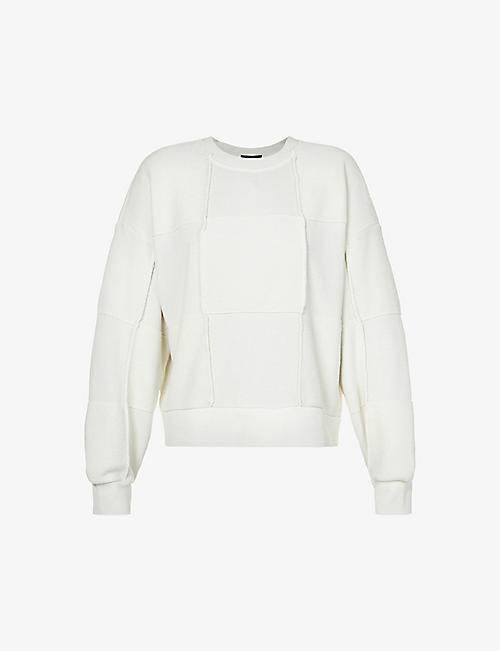 RAILS: Yoko patchwork cotton-blend jumper
