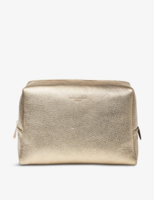 ASPINAL OF LONDON: London large pebbled-leather cosmetic case