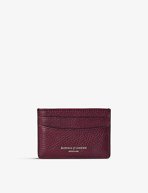 ASPINAL OF LONDON: Branded slim leather credit card case