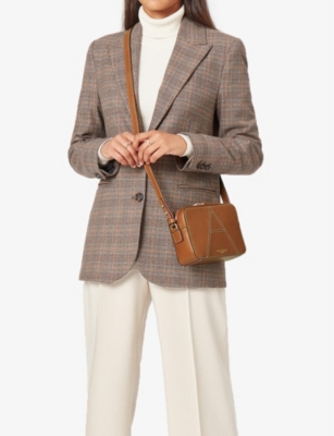 ASPINAL OF LONDON: Camera 'A' leather cross-body bag