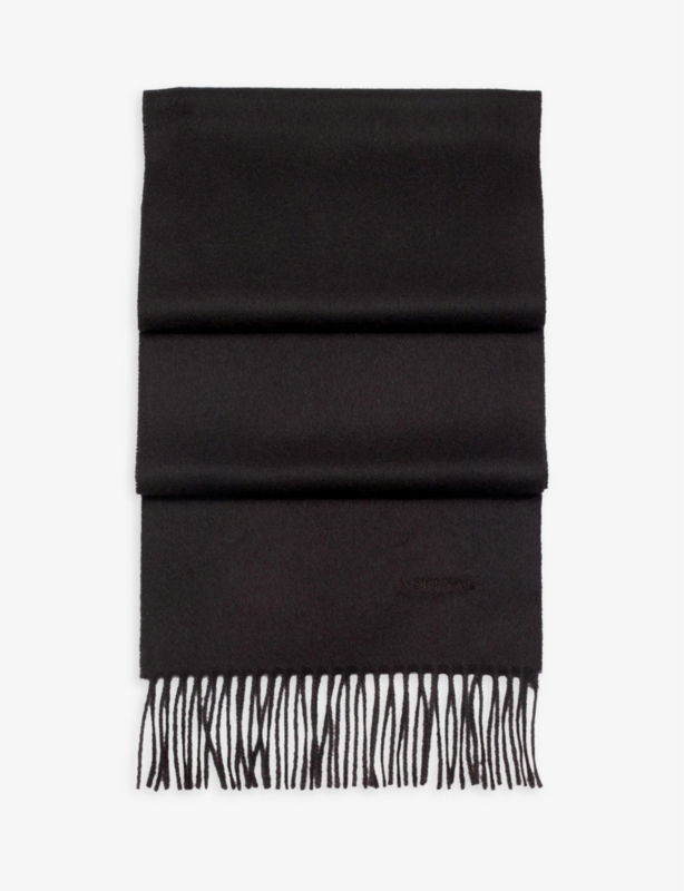 Tassel-embellished cashmere scarf