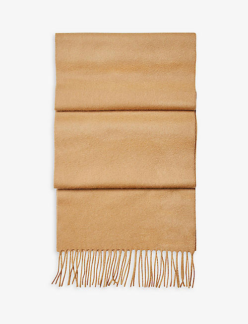 ASPINAL OF LONDON: Tassel-embellished cashmere scarf