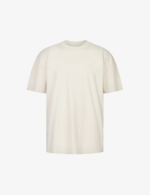 Allsaints Isac Cotton T-shirt In Biscuit Taupe