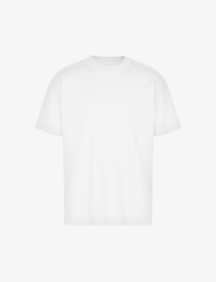 Allsaints Isac Oversized Fit Short Sleeve Crew Tee In Optic White