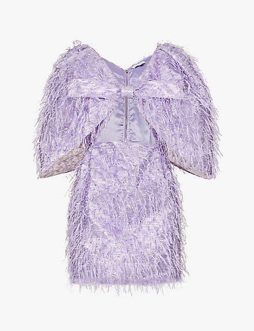 KALMANOVICH: Fluffy woven mini dress