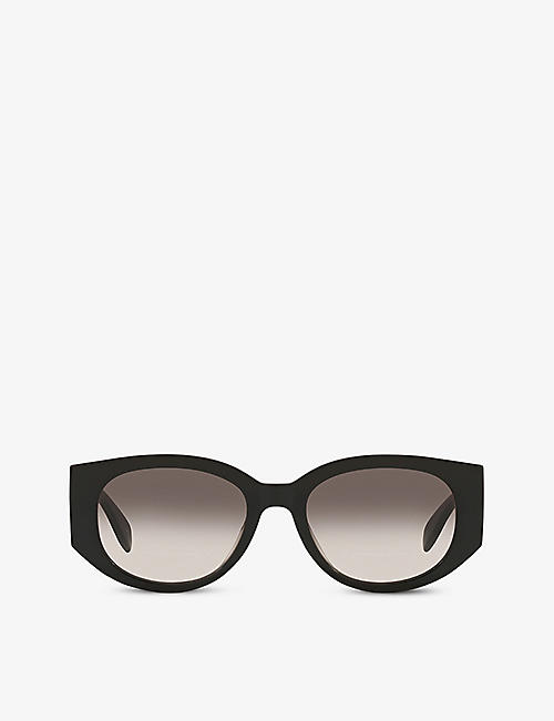 ALEXANDER MCQUEEN: AM0330S logo acetate sunglasses