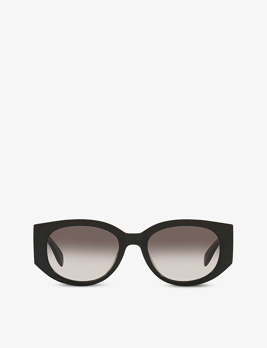 Alexander Mcqueen Am0330s Logo Acetate Sunglasses In Black