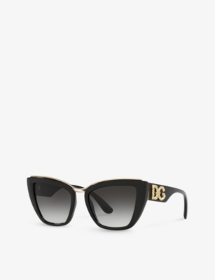 DOLCE & GABBANA: DG6144 cat eye-frame nylon sunglasses