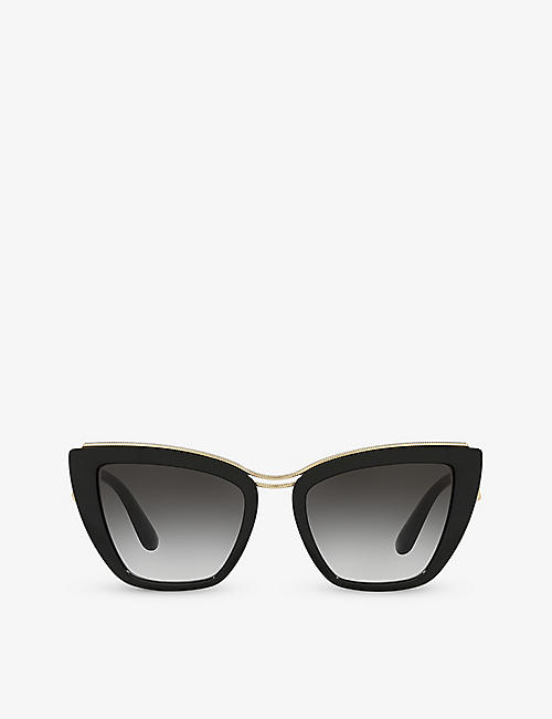 DOLCE & GABBANA: DG6144 cat eye-frame nylon sunglasses