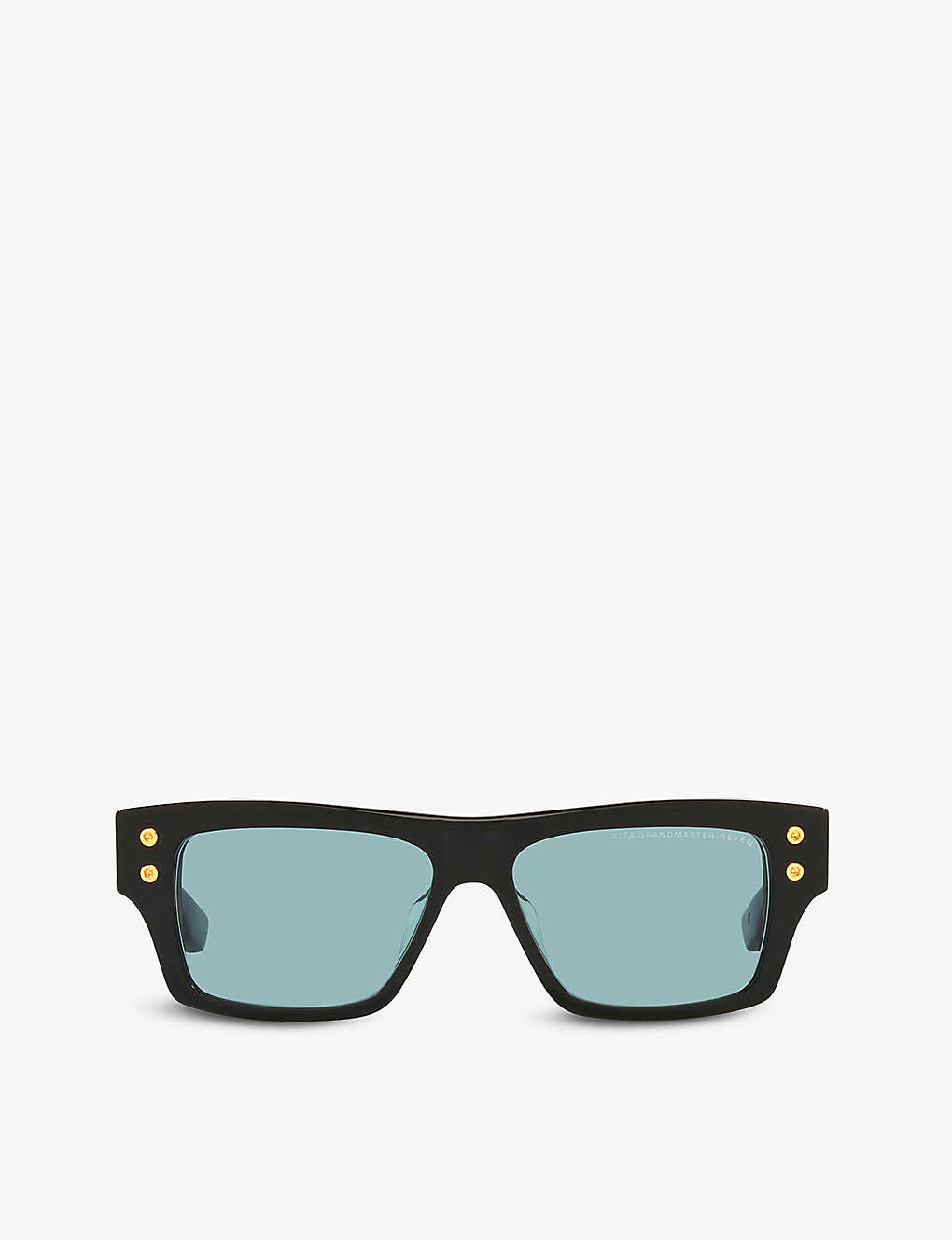 Dita Dts407 Grandmaster-seven Rectangular-frame Acetate Sunglasses In Black